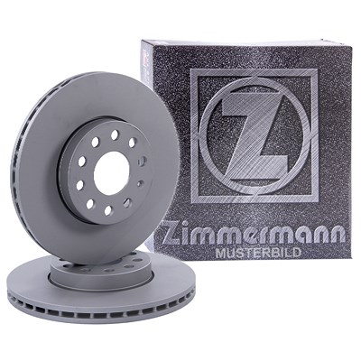 Zimmermann 2x Bremsscheibe Hinterachse Belüftet [Hersteller-Nr. 150.3405.20] für BMW von Zimmermann