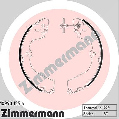 Zimmermann Bremsbackensatz, Feststellbremse Nissan: Nv200 10990.155.6 von Zimmermann