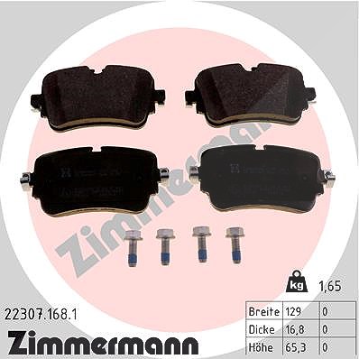 Zimmermann Bremsbeläge hinten (Satz) [Hersteller-Nr. 22307.168.1] für Audi, VW von Zimmermann