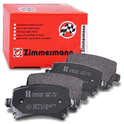 Zimmermann Bremsbeläge hinten (Satz) [Hersteller-Nr. 23914.170.1] für Audi, Seat, Skoda, VW von Zimmermann