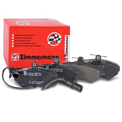 Zimmermann Bremsbelagsatz mit Warnkontakt vorne [Hersteller-Nr. 21945.195.2] für Audi, Seat, VW von Zimmermann