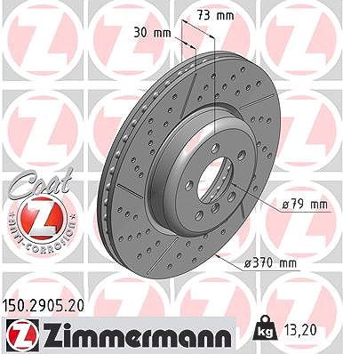 Zimmermann Bremsscheibe [Hersteller-Nr. 150.2905.20] für BMW von Zimmermann