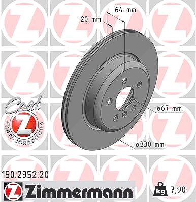 Zimmermann Bremsscheibe [Hersteller-Nr. 150.2952.20] für BMW von Zimmermann