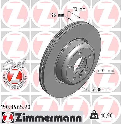 Zimmermann Bremsscheibe [Hersteller-Nr. 150.3465.20] für BMW von Zimmermann