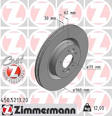 Zimmermann Bremsscheibe [Hersteller-Nr. 450.5213.20] für Land Rover von Zimmermann
