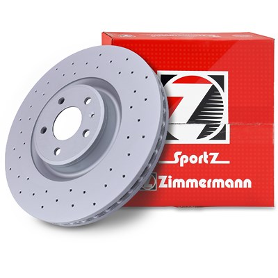 Zimmermann 1x Sport-Bremsscheibe belüftet vorne [Hersteller-Nr. 100.3357.52] für Audi von Zimmermann