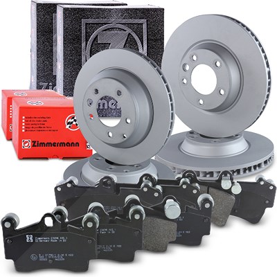 Zimmermann Bremsscheiben+Bremsbeläge Vorne+Hinten für Audi, Porsche, VW Zimmermann Bremsscheiben+Bremsbeläge Vorne+Hinten für Audi, Porsche, VW von Zimmermann