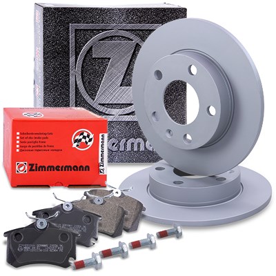 Zimmermann Bremsscheiben + Bremsbeläge Hinterachse für Audi von Zimmermann