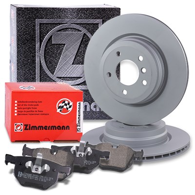 Zimmermann Bremsscheiben + Bremsbeläge Hinterachse Belüftet für BMW Zimmermann Bremsscheiben + Bremsbeläge Hinterachse Belüftet für BMW von Zimmermann