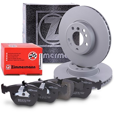 Zimmermann Bremsscheiben + Bremsbeläge Vorderachse für BMW Zimmermann Bremsscheiben + Bremsbeläge Vorderachse für BMW von Zimmermann