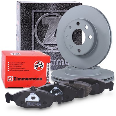 Zimmermann Bremsscheiben + Bremsbeläge Vorderachse für Daewoo, Opel von Zimmermann
