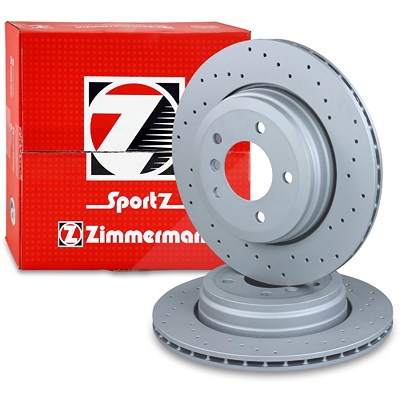 Zimmermann 1x Sport-Bremsscheibe belüftet hinten [Hersteller-Nr. 150.3405.52] für BMW von Zimmermann