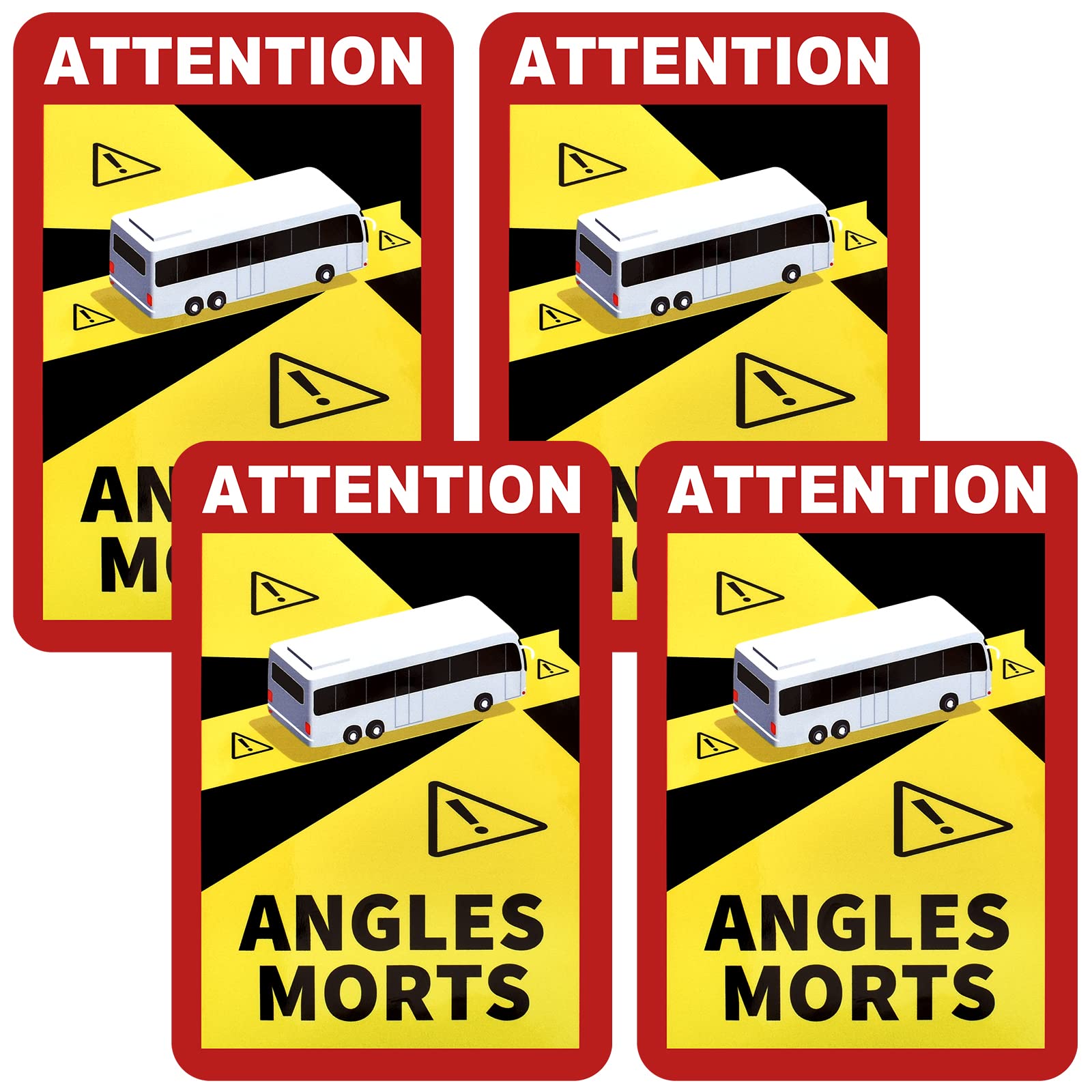 Zimoer Angles Morts Wohnwagen,4 Pack, Angles Morts LKW,Morts Sticker,Aufkleber Wohnmobil,Winkel Morts Busse,17cm x 25cm,Morts Sticker,Blind Spot,Warnschild Um die Groß Bus/Motorhome Zimoer Angles Morts Wohnwagen,4 Pack, Angles Morts LKW,Morts Sticker,Aufkleber Wohnmobil,Winkel Morts Busse,17cm x 25cm,Morts Sticker,Blind Spot,Warnschild Um die Groß Bus/Motorhome von Zimoer