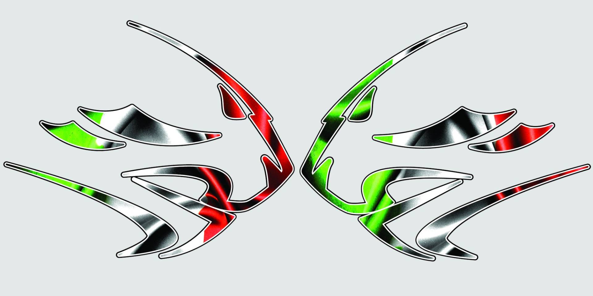 Aprilia Lowen Kopfe Italienische Flagge Design Grafiken Aufkleber Aufkleber X 2 Medium von ZionDesigns
