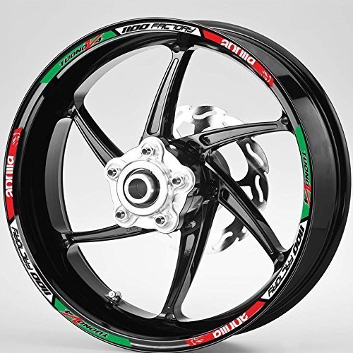 Aprilia Tuono V4 1100 Factory voller Rad Felge Italienische Stile Grafik Aufkleber von ZionDesigns