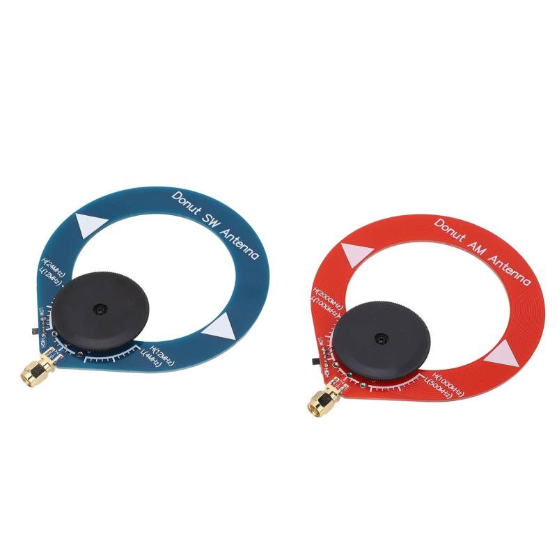 Donut AM MW SW Antenne, Anti-Interferenz-Antenne, tragbare Mini-Loop-Antenne für Kurzwellenradio, 2 Stück von Zisemeil
