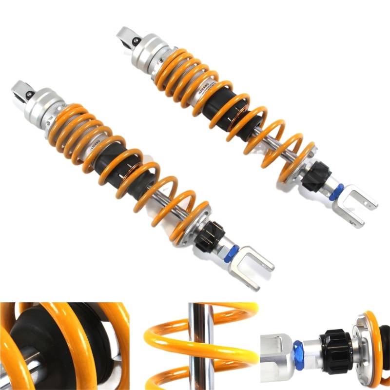 1 Paar 425 mm Motorrad einstellbare hintere Luftstoßdämpfer Aufhängung for Silver Wing 600 2002 2003 2004 2005 2006 2007 von Zixmix