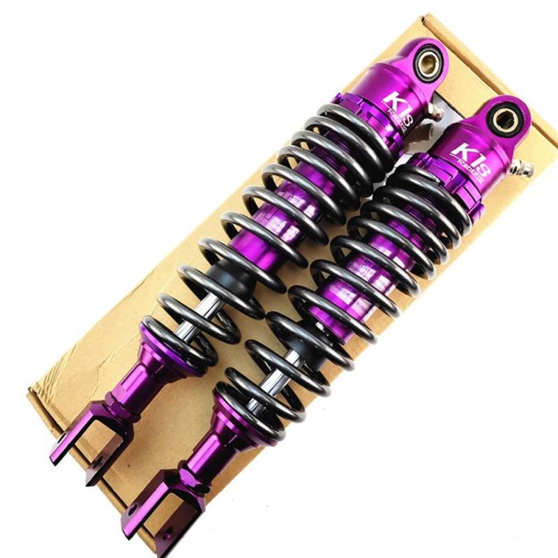 2 stücke 305mm 320mm Motorrad Luft Stoßdämpfer Hinten Suspension for ATV Quad Dirt Bike(320mm Purple) von Zixmix