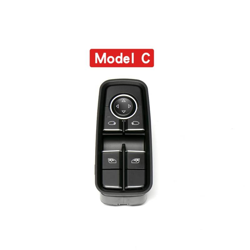 Auto Power Windows Elektrische Spiegel Schalter Taste/Fit for Porsche Boxster Cayman 718 918 911 Auto Glas Lift Schalter(Model C) von Zixmix