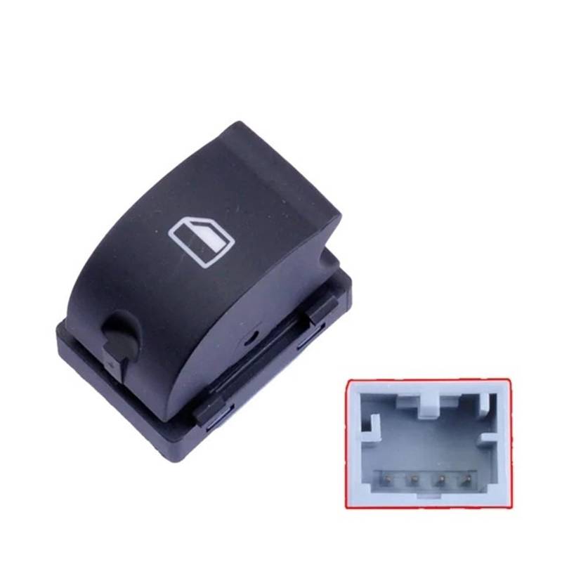 / Passend for Audi A4 2002–2008, A4L 2009–2016, Glas-Hebeschalter vorne rechts hinten, elektrische Fensterheber(Red) von Zixmix