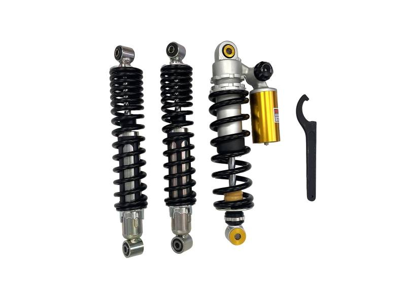 Zixmix 1 Set Heavy Duty Schwarz Frühling Vorne Hinten Stoßdämpfer for YFZ 350 1987-2010 von Zixmix