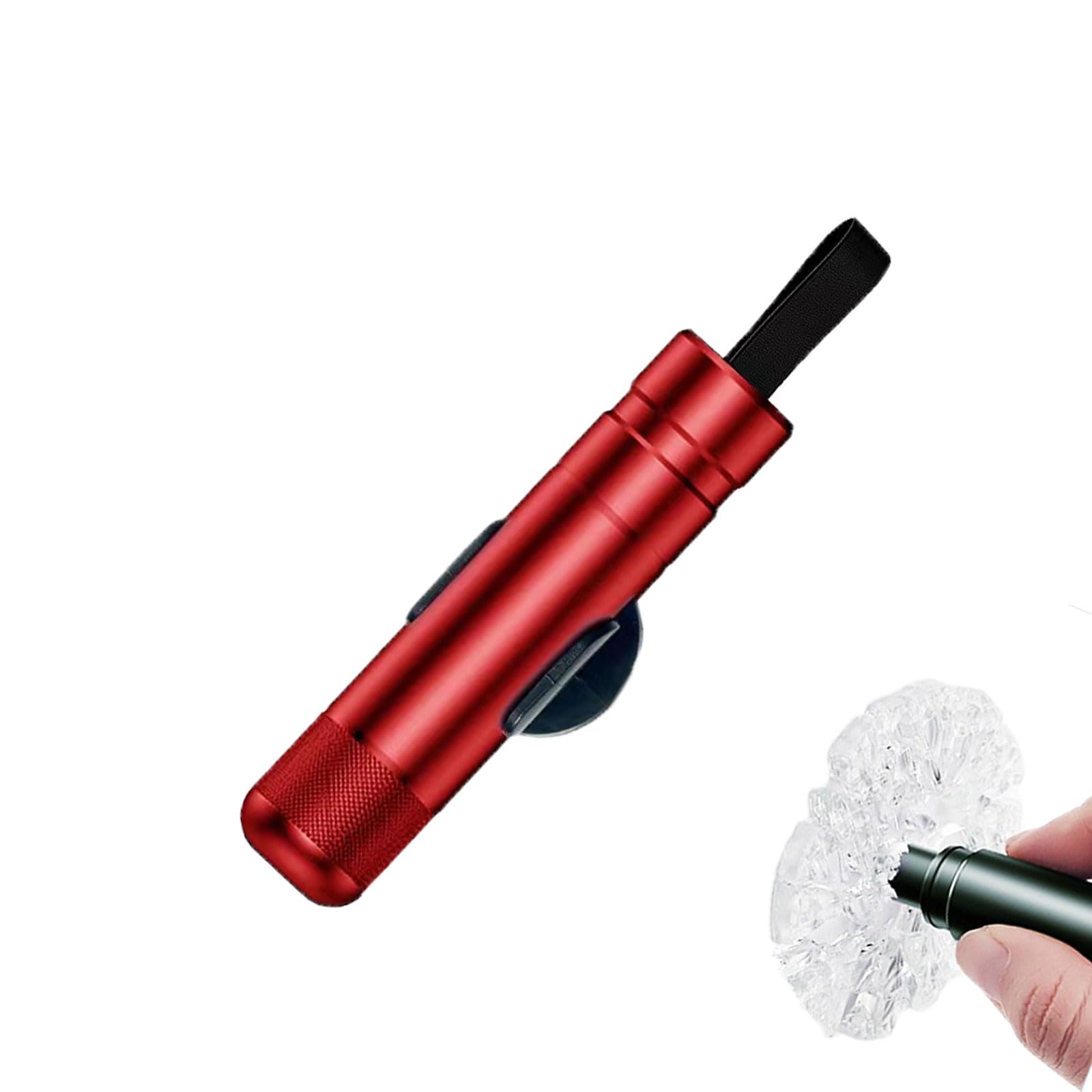 Zixrmor Hammerdex-Sicherheitshammer，Glasbrecher und Sicherheitsgurtschneider Notfall-Fluchtwerkzeug für Autos Notfallhammer fürs Auto, Sicherheitshammer Auto (Rot) von Zixrmor
