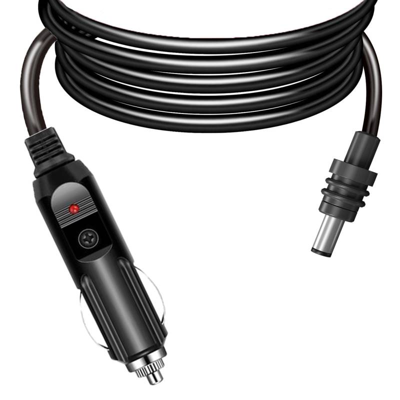 ZkeeShop 16AWG DC5521 zu Zigarettenanzünder Kabel DC Stromkabel Autoladekabel Wasserdicht Kompatibel mit Starlink Mini Kabel 6M von ZkeeShop