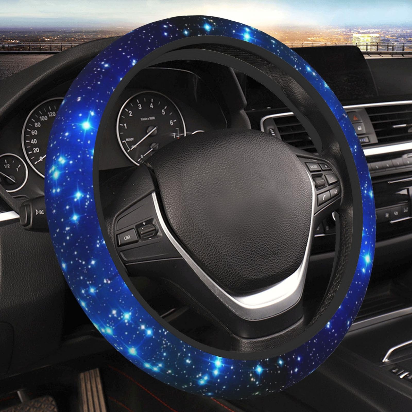 Auto-Lenkradbezug für alle Modelle, Sterne, elastischer Lenkradschutz, rutschfest, Dekoration, Schutz für Damen und Herren Auto-Lenkradbezug für alle Modelle, Sterne, elastischer Lenkradschutz, rutschfest, Dekoration, Schutz für Damen und Herren von Zltegako