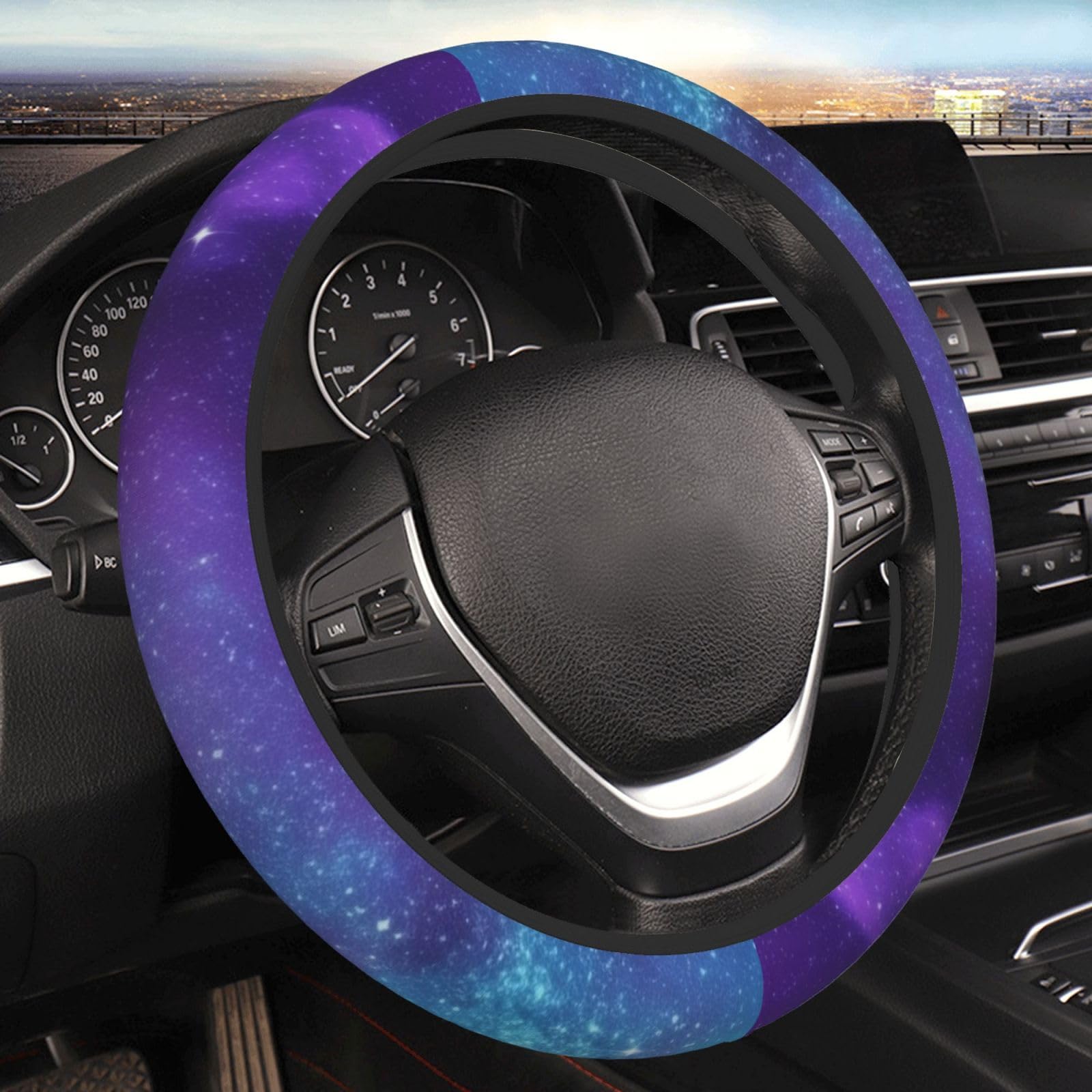 Auto-Lenkradbezug für alle Modelle, violetter Sternenhimmel, elastischer Lenkradschutz, Anti-Rutsch-Dekoration, Schutz für Damen und Herren, Auto-Radschutz Auto-Lenkradbezug für alle Modelle, violetter Sternenhimmel, elastischer Lenkradschutz, Anti-Rutsch-Dekoration, Schutz für Damen und Herren, Auto-Radschutz von Zltegako