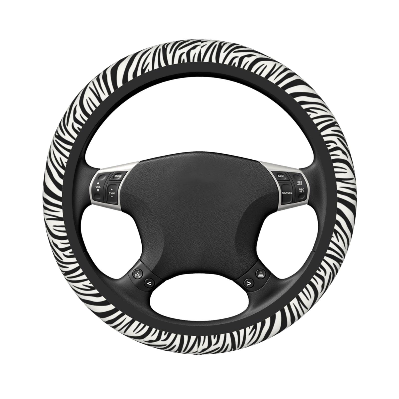 Lenkradbezug, Zebra-Muster, Auto-Lenkradbezug für Damen und Herren Lenkradbezug, Zebra-Muster, Auto-Lenkradbezug für Damen und Herren von Zltegako
