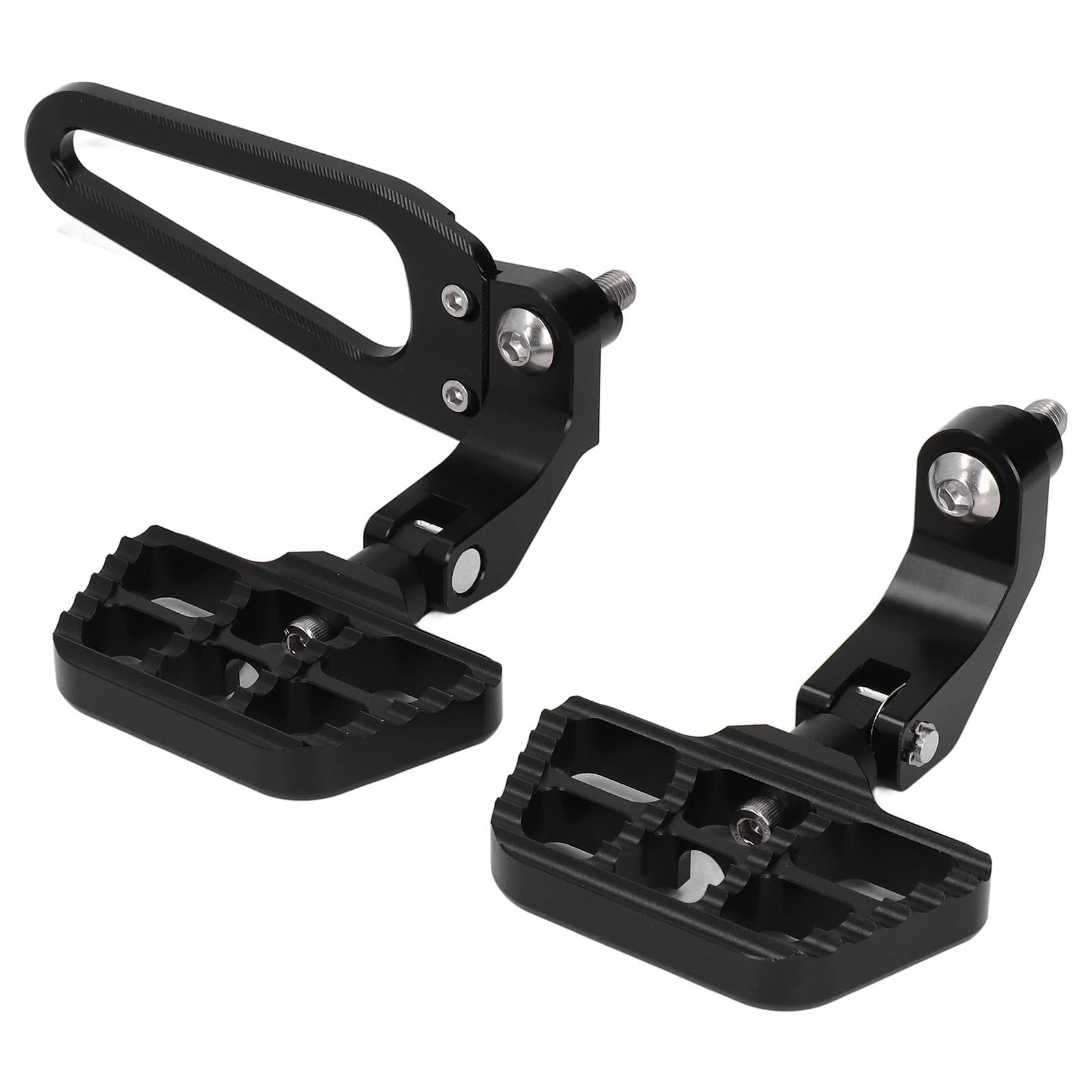 1 Paar einstellbare Motorrad -Heckfußstützen und Fußpelersatz für R18 2020 2022 in schwarzer Premium -CNC -Aluminium und Edelstahlmaterial Anodized Oberflächenbehandlung (Schwarz) von Zohisin