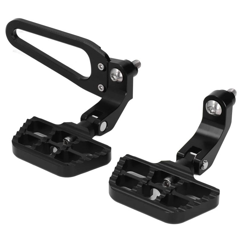 1 Paar einstellbare Motorrad -Heckfußstützen und Fußpelersatz für R18 2020 2022 in schwarzer Premium -CNC -Aluminium und Edelstahlmaterial Anodized Oberflächenbehandlung (Schwarz) von Zohisin