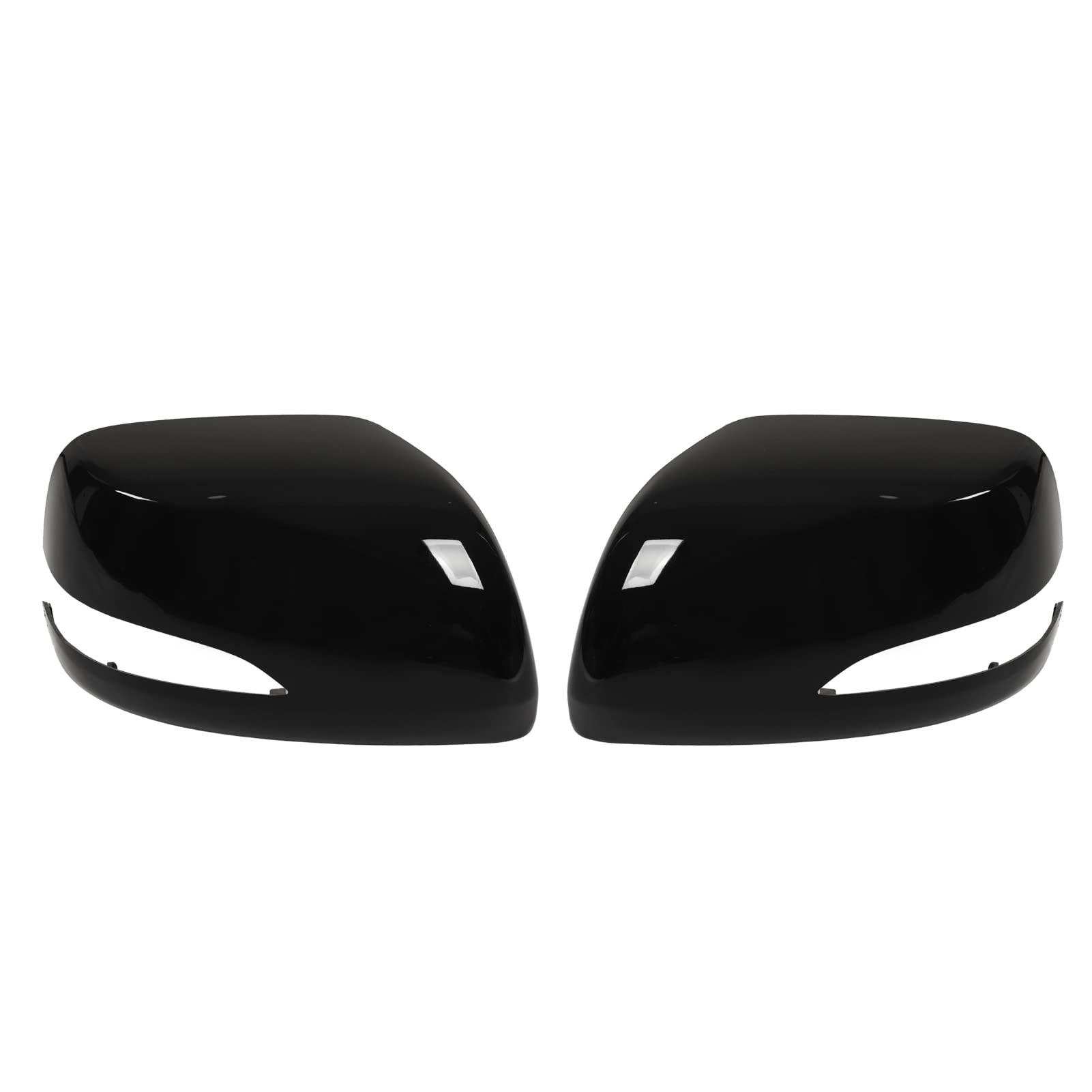 2PCS Rückfahrspiegelabdeckung für LX570 2007 2010 Weiße effektive Schutz- und Stilverstärkung für Autokrettspiegel (Black) von Zohisin