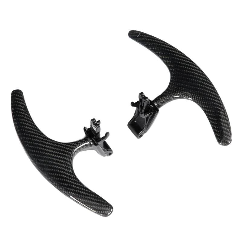 2pcs Shifter Paddle Gloss Oberflächenfaser -Faserstil Austausch für 2014 2021 2017 2021 911 718 mit hochwertiger Oberflächenfinish und starker Wärme -Toleranz, die größer als von Zohisin
