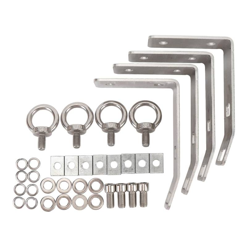 4pcs Laststopps Ersetzen Sie T Slot Truck Bar 304 Edelstahl ideal für Leiter Brennholz Ski Kajak und andere Ladungen auf Dachträgern und Kreuzbarren von Zohisin