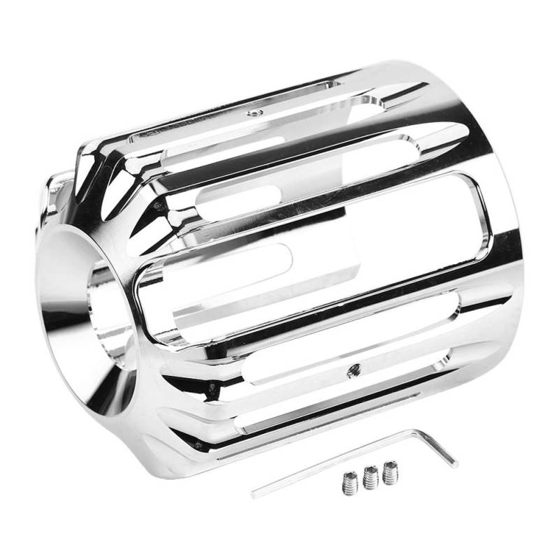 CNC -Aluminium -Motorradölfilterabdeckungsmaschinenölnetz für alle Motorradmodelle brandneue hochwertige CNC -Aluminiumlegierung wiederverwendbares Deep -Cut -Styling Chrom Finish von Zohisin
