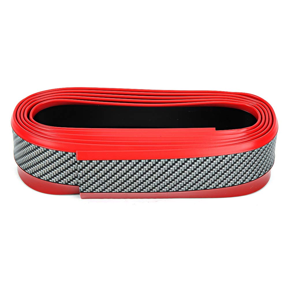Dual Farbe 3D Carbonfaserstil Gummi -Kollisionsstreifen für Autokratzerschutz und Dekor Universal Länge 2 5 m 8 2ft Breite 6 cm 2 4 Zoll schwarz rote Kohlefaser Dual Farbe 3D Carbonfaserstil Gummi -Kollisionsstreifen für Autokratzerschutz und Dekor Universal Länge 2 5 m 8 2ft Breite 6 cm 2 4 Zoll schwarz rote Kohlefaser von Zohisin