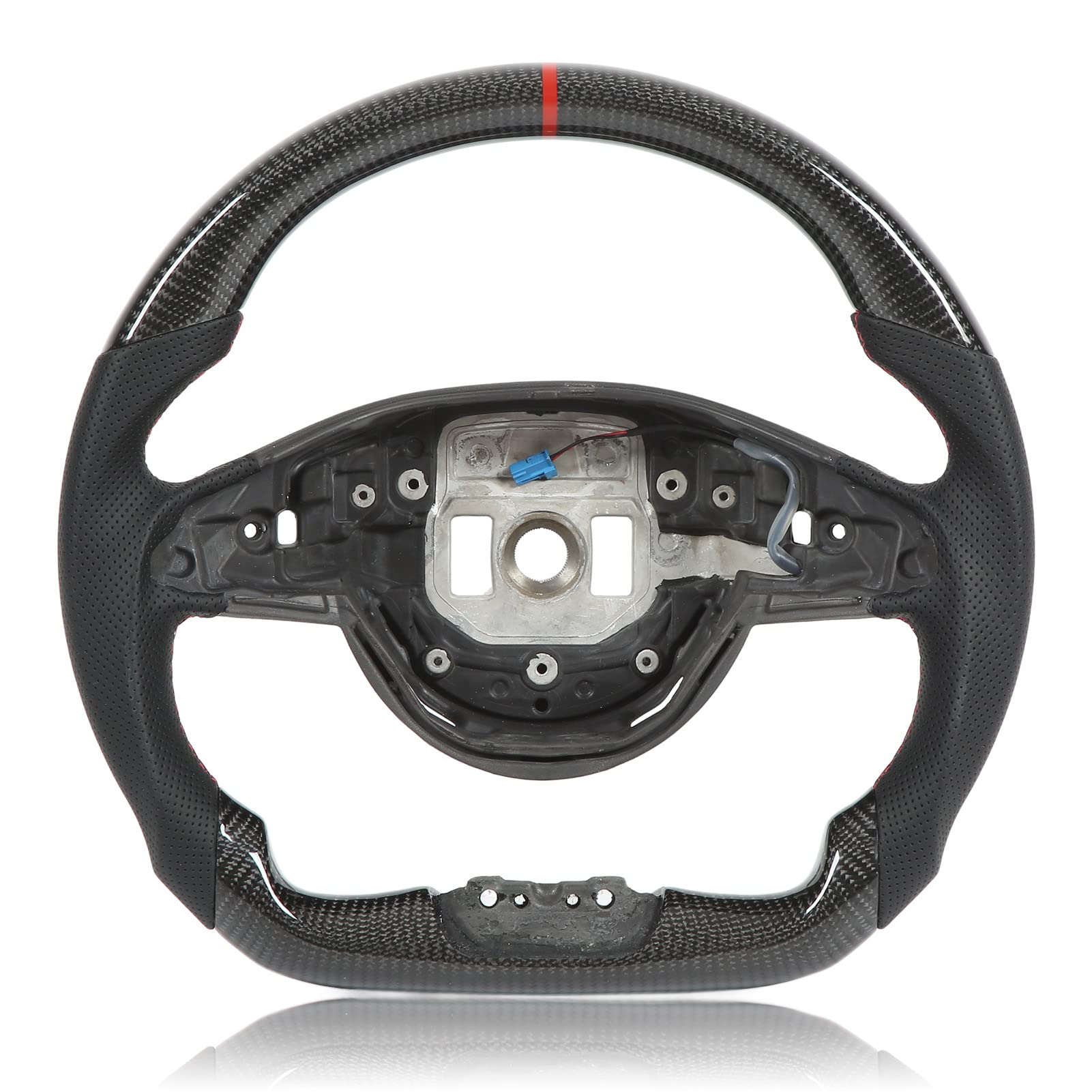 Kohlefaserlenkrad Lenkrad Perforatiertes Lederersatz für mehrere AMG, einschließlich 5 C43 C63 E63 S63 W205 W213 W222 mit flachem Boden D -Typ Design rotes Nähen und perforierte Kohlefaserlenkrad Lenkrad Perforatiertes Lederersatz für mehrere AMG, einschließlich 5 C43 C63 E63 S63 W205 W213 W222 mit flachem Boden D -Typ Design rotes Nähen und perforierte von Zohisin
