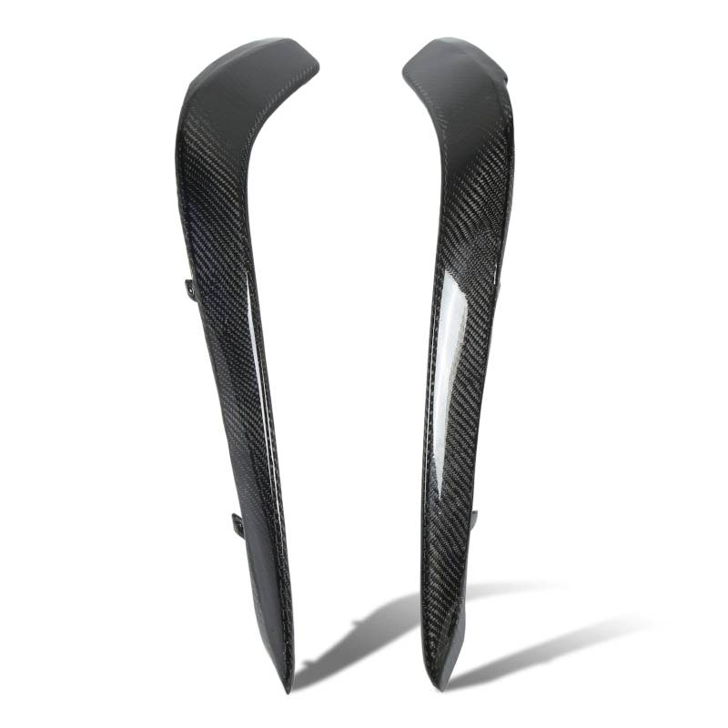 Vordere Nebelschifflampenabdeckung Links rechts glänzend Carbonfaser Nebel Leuchten Leuchtflossen Splitter Ersatz für W205 C205 C63, der Schutzdekoration und einfache Installation von Zohisin