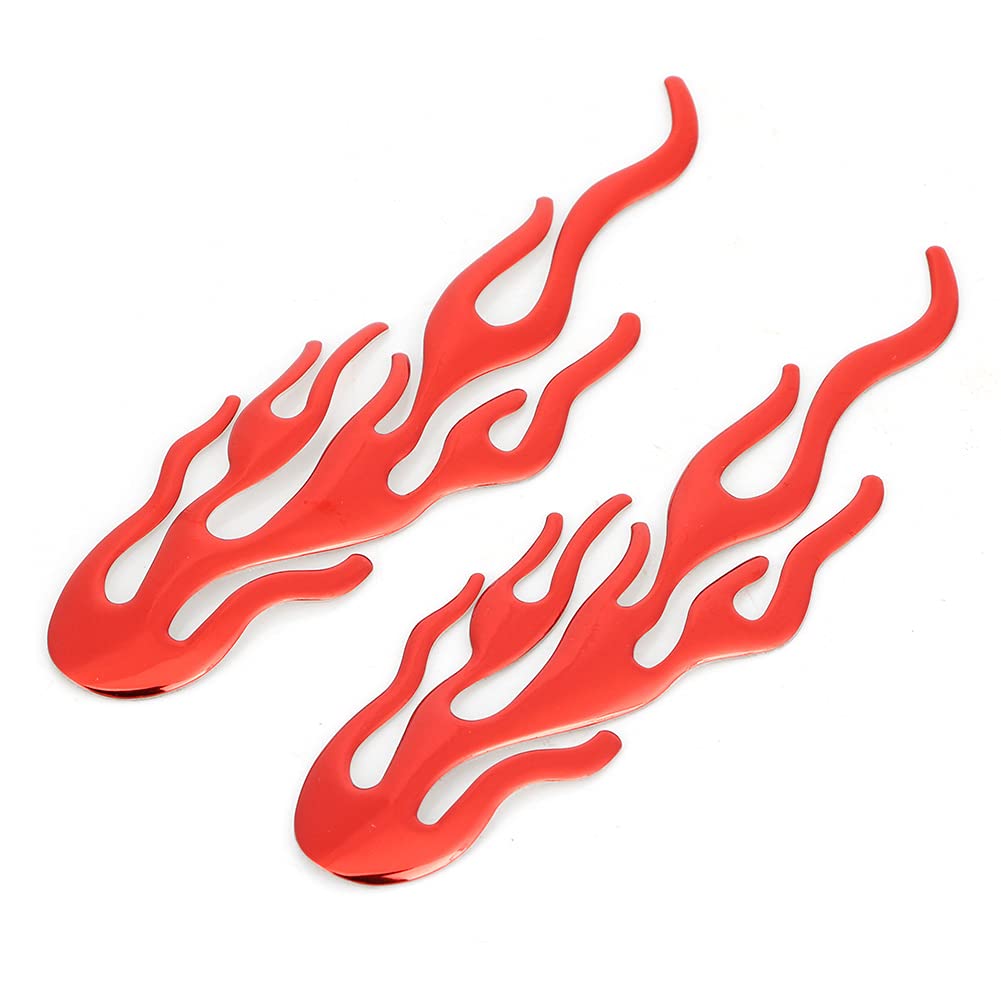 Zohisin 1 Paar Universal Motorrad Gasöl Kraftstoff Tank Tank Tank Pad Protektor Dekoration in Rot für universelle Auto und Motorrad aus PVC mit Ultra klebriger Klebstoff (Rot) von Zohisin