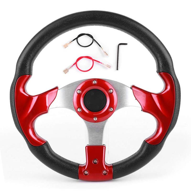 Zohisin 12 5-Zoll-Lenkrad für modifiziertes Autozubehör. Aus hochwertigem Aluminium und PVC. Feine Verarbeitung. Stilvoll und großzügig. Personalisieren Sie den Stil Ihres von Zohisin