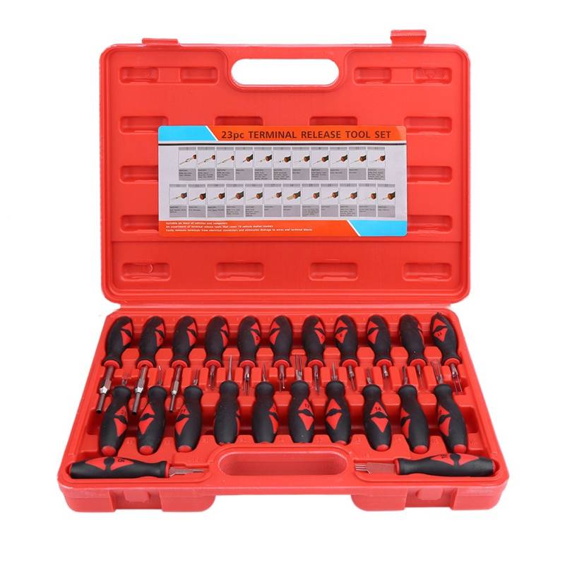 Zohisin 23pcs Universal Automotive Terminal Freisetzungsentfernung Entfernungstool Kit ideal für die meisten Fahrzeuge, die für runde und Flache Steckerkontakte aus Metall und von Zohisin