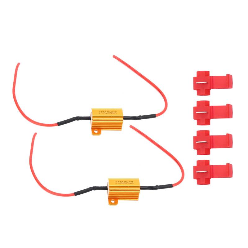 Zohisin 2pcs 25W LED -Decoder 25ω Lastwiderstand WARNUNG BLINKER FEHLER FREI Canceller ideal für Auto -Scheinwerfer DRL Nebelscheinwerfer von Zohisin