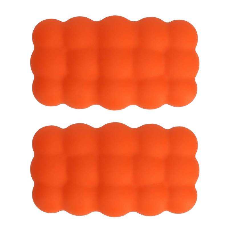 Zohisin 2pcs Auto Kniekissen Speicher Baumwolle Superweiche universelle Passpaste Installation Bein Ellbogen Kissenkissen schwarzer Gedächtnis Memory Schaum verringern Ermüdung (Orange) von Zohisin