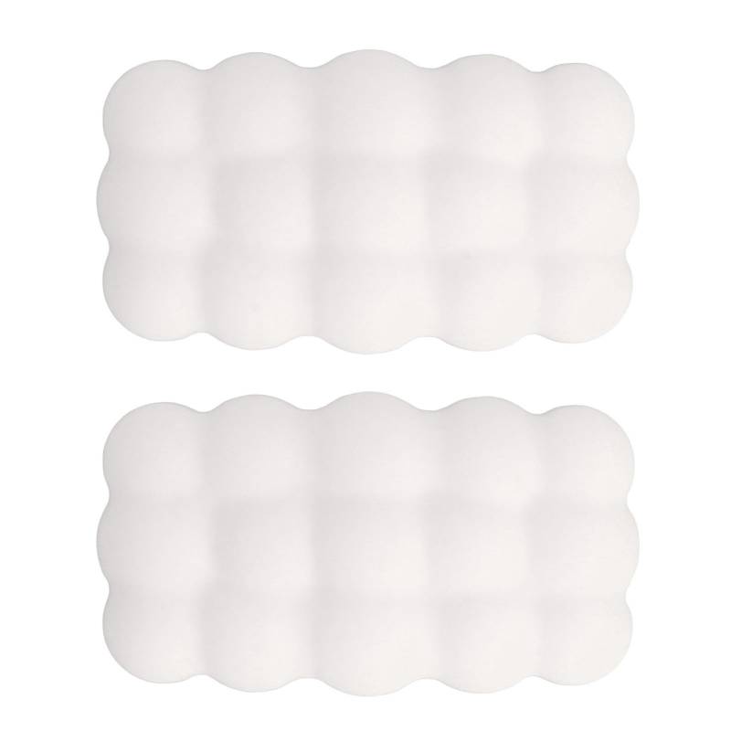 Zohisin 2pcs Auto Kniekissen Speicher Baumwolle Superweiche universelle Passpaste Installation Bein Ellbogen Kissenkissen schwarzer Gedächtnis Memory Schaum verringern Ermüdung (Weiß) von Zohisin