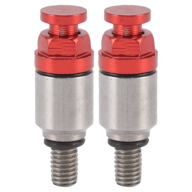 Zohisin 2pcs M5x0.8 Aluminiumlegierungsluftluftblut -Druckentlastungsventil Ersatz für CRF150R CR125R CR250R CRF250R (Red) von Zohisin