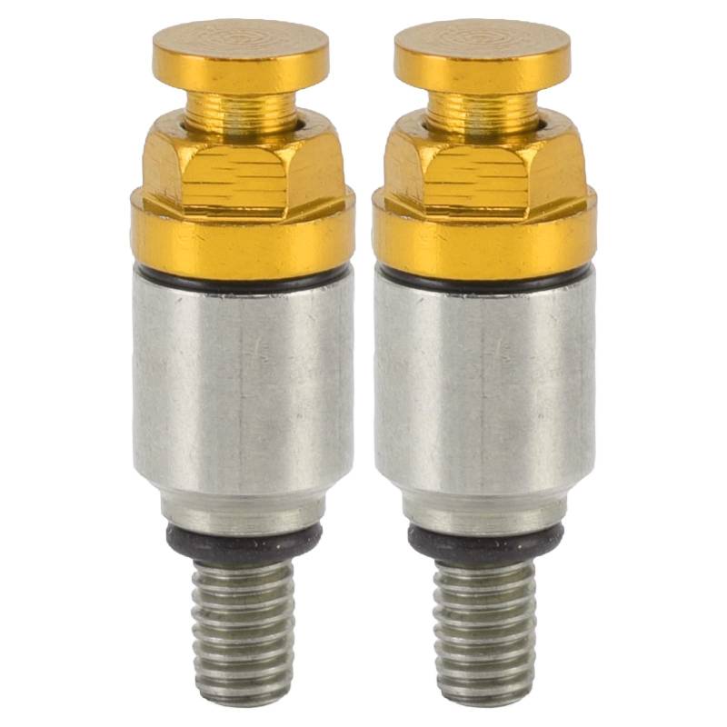Zohisin 2pcs M5x0.8 Aluminiumlegierungsluftluftblut -Druckentlastungsventil Ersatz für CRF150R CR125R CR250R CRF250R (Yellow) von Zohisin