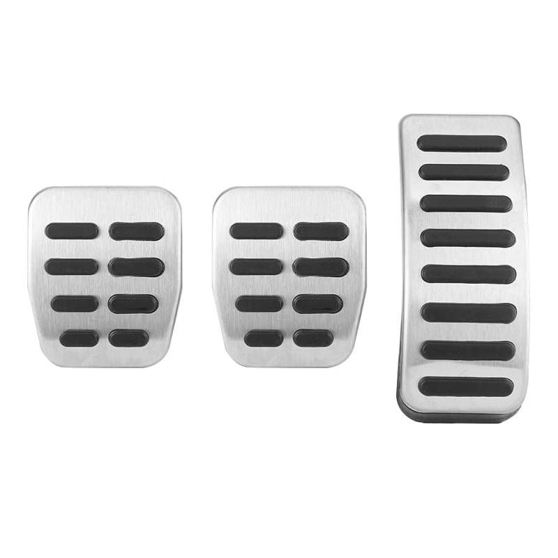 Zohisin 3pcs Left Hand Driving Stainless Steel Accelerator Brake Pedals Manual Gear Fit for MK4 2013 Rust and Wear Resistant Long Service Life Professional Manufacturing von Zohisin