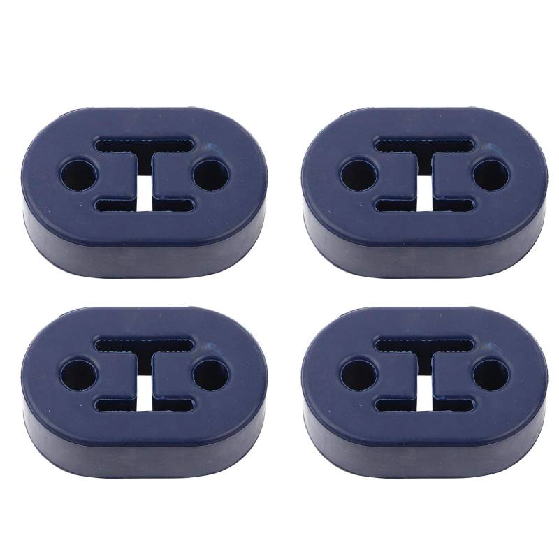 Zohisin 4pcs Universal Blue Silicon Schalldämpfer Auspuffhügel kurzer Kleiderbügel ideal für verschiedene Auspuffanlagen mit 12 mm 1/2 Zoll Größe und ca. 73 mm Länge von Zohisin