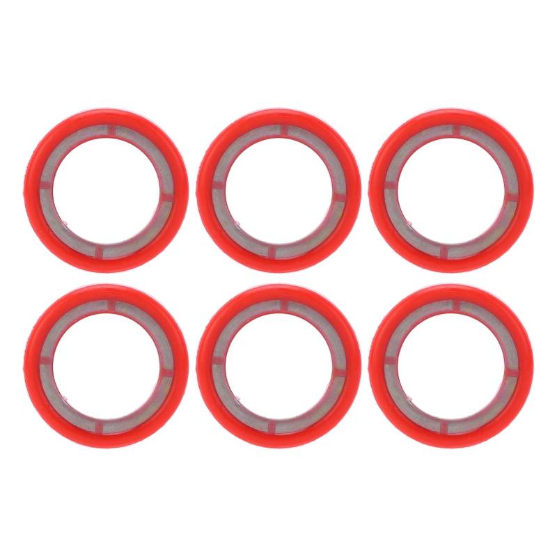 Zohisin 8m0204693 Ölablassscheibe 3×2×1 6 Stück Getriebegehäuse-Ablassschraube Unterlegscheibe gummiert Edelstahl 26 830749 Ersatz für Mariner-Außenbord-Unterlegscheibendichtung von Zohisin